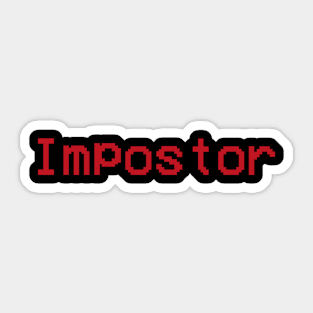 Impostor Among Us Shirt Sticker